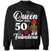 Custom 50th Birthday Shirt For Women, 50 Years Old Birthday Shirt, Personalized Birthday Gift, This Queen Makes 50 Look Fabulous 50th Birthday Shirt