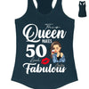 50th birthday shirt, 50th birthday gift for women, 50 & fabulous birthday party shirts, 50th birthday shirts for women, 50th bday shirts