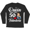 50th birthday shirt, 50th birthday gift for women, 50 & fabulous birthday party shirts, 50th birthday shirts for women, 50th bday shirts