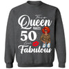 Custom 50th Birthday Shirt For Women, 50 Years Old Birthday Shirt, Personalized Birthday Gift, This Queen Makes 50 Look Fabulous 50th Birthday Shirt
