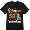 This Queen Makes 50 Look Fabulous 50th Birthday Shirt,50th Birthday Shirt Fifty and Fabulous Shirt 50 Birthday Shirt 50 and Fabulous Birthday Shirts for Women Birthday Crew Shirts Custom Shirt