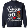 Custom 50th Birthday Shirt For Women, 50 Years Old Birthday Shirt, Personalized Birthday Gift, This Queen Makes 50 Look Fabulous 50th Birthday Shirt
