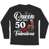 50th Birthday Shirt Fifty and Fabulous Shirt 50 Birthday Shirt 50 and Fabulous Birthday Shirts for Women Birthday Crew Shirts Custom Shirt