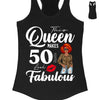 Custom 50th Birthday Shirt For Women, 50 Years Old Birthday Shirt, Personalized Birthday Gift, This Queen Makes 50 Look Fabulous 50th Birthday Shirt