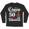 Custom 50th Birthday Shirt For Women, 50 Years Old Birthday Shirt, Personalized Birthday Gift, This Queen Makes 50 Look Fabulous 50th Birthday Shirt
