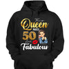 This Queen Makes 50 Look Fabulous 50th Birthday Shirt,50th Birthday Shirt Fifty and Fabulous Shirt 50 Birthday Shirt 50 and Fabulous Birthday Shirts for Women Birthday Crew Shirts Custom Shirt
