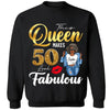 This Queen Makes 50 Look Fabulous 50th Birthday Shirt,50th Birthday Shirt Fifty and Fabulous Shirt 50 Birthday Shirt 50 and Fabulous Birthday Shirts for Women Birthday Crew Shirts Custom Shirt