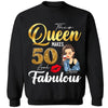 This Queen Makes 50 Look Fabulous 50th Birthday Shirt,50th Birthday Shirt Fifty and Fabulous Shirt 50 Birthday Shirt 50 and Fabulous Birthday Shirts for Women Birthday Crew Shirts Custom Shirt