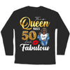 This Queen Makes 50 Look Fabulous 50th Birthday Shirt,50th Birthday Shirt Fifty and Fabulous Shirt 50 Birthday Shirt 50 and Fabulous Birthday Shirts for Women Birthday Crew Shirts Custom Shirt