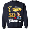 This Queen Makes 50 Look Fabulous 50th Birthday Shirt,50th Birthday Shirt Fifty and Fabulous Shirt 50 Birthday Shirt 50 and Fabulous Birthday Shirts for Women Birthday Crew Shirts Custom Shirt