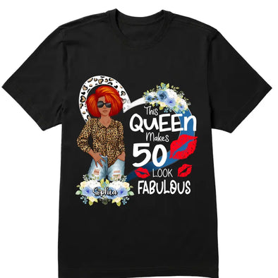 This Queen Makes 50 Look Fabulous 50th Birthday Shirt,Turning 50, Gifts For Women Turning 50