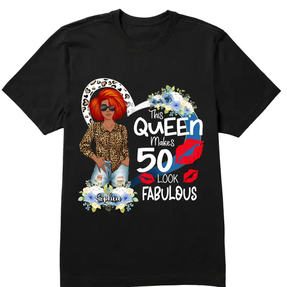 This Queen Makes 50 Look Fabulous 50th Birthday Shirt,Turning 50, Gifts For Women Turning 50