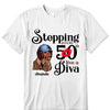 Stepping Into My 50th Birthday Like A Diva, Turning 50 Shirt, Gifts For Women Turning 50