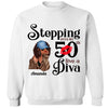 Stepping Into My 50th Birthday Like A Diva, Turning 50 Shirt, Gifts For Women Turning 50