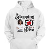Stepping Into My 50th Birthday Like A Diva, Turning 50 Shirt, Gifts For Women Turning 50, Custom Photo