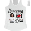 Stepping Into My 50th Birthday Like A Diva, Turning 50 Shirt, Gifts For Women Turning 50, Custom Photo