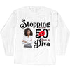 Stepping Into My 50th Birthday Like A Diva, Turning 50 Shirt, Gifts For Women Turning 50, Custom Photo