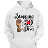 Stepping Into My 50th Birthday Like A Diva, Turning 50 Shirt, 50th Birthday Shirts For Her