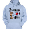 Stepping Into My 50th Birthday Like A Diva, Turning 50 Shirt, 50th Birthday Shirts For Her
