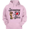 Stepping Into My 50th Birthday Like A Diva, Turning 50 Shirt, 50th Birthday Shirts For Her