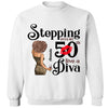 Stepping Into My 50th Birthday Like A Diva, Turning 50 Shirt, 50th Birthday Shirts For Her
