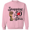 Stepping Into My 50th Birthday Like A Diva, Turning 50 Shirt, 50th Birthday Shirts For Her