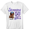 Stepping Into My 50th Birthday Like A Diva, Turning 50 Shirt, 50th Birthday Shirts For Her