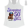 Stepping Into My 50th Birthday Like A Diva, Turning 50 Shirt, 50th Birthday Shirts For Her