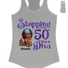 Stepping Into My 50th Birthday Like A Diva, Turning 50 Shirt, 50th Birthday Shirts For Her