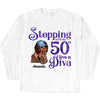 Stepping Into My 50th Birthday Like A Diva, Turning 50 Shirt, 50th Birthday Shirts For Her