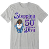 Stepping Into My 50th Birthday Like A Diva, Custom Birthday Shirts, Turning 50 Shirt
