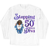 Stepping Into My 50th Birthday Like A Diva, Custom Birthday Shirts, Turning 50 Shirt