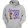 Stepping Into My 50th Birthday Like A Diva, Custom Birthday Shirts, Turning 50 Shirt