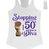 Stepping Into My 50th Birthday Like A Diva, Custom Birthday Shirts, Turning 50 Shirt