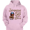 Stepping Into My 50th Birthday Like A Diva, Custom Birthday Shirts, Turning 50 Shirt