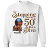 Stepping Into My 50th Birthday Like A Diva, Custom Birthday Shirts, Turning 50 Shirt