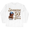Stepping Into My 50th Birthday Like A Diva, Custom Birthday Shirts, Turning 50 Shirt