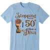 Stepping Into My 50th Birthday Like A Diva, Custom Birthday Shirts, Gifts For Women Turning 50