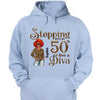 Stepping Into My 50th Birthday Like A Diva, Custom Birthday Shirts, Gifts For Women Turning 50
