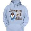 Stepping Into My 50th Birthday Like A Diva, Custom Birthday Shirts, Gifts For Women Turning 50