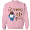 Stepping Into My 50th Birthday Like A Diva, Custom Birthday Shirts, Gifts For Women Turning 50