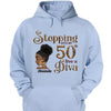 Stepping Into My 50th Birthday Like A Diva, Custom Birthday Shirts, Gifts For Women Turning 50