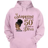 Stepping Into My 50th Birthday Like A Diva, Custom Birthday Shirts, Gifts For Women Turning 50
