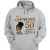 Stepping Into My 50th Birthday Like A Diva, Custom Birthday Shirts, Gifts For Women Turning 50