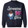 Stepping Into My 50th Birthday Like A Diva, Custom Birthday Shirts, Turning 50 Shirt, 50th Birthday Shirts For Her