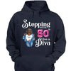 Stepping Into My 50th Birthday Like A Diva, Custom Birthday Shirts, Turning 50 Shirt, 50th Birthday Shirts For Her