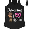 Stepping Into My 50th Birthday Like A Diva, Custom Birthday Shirts, Turning 50 Shirt, 50th Birthday Shirts For Her