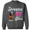 Stepping Into My 50th Birthday Like A Diva, Custom Birthday Shirts, Turning 50 Shirt, 50th Birthday Shirts For Her