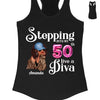 Stepping Into My 50th Birthday Like A Diva, Custom Birthday Shirts, Turning 50 Shirt, 50th Birthday Shirts For Her