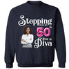 Stepping Into My 50th Birthday Like A Diva, Custom Birthday Shirts, Turning 50 Shirt, 50th Birthday Shirts For Her, Custom Photo